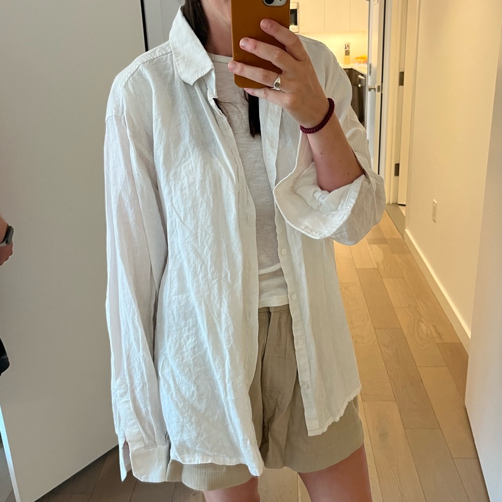 Michelle farmer linen shirt. XXL